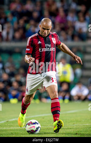 Alex (Mailand), 23. August 2014 - Fußball / Fußball: TIM Trophy match zwischen Juventus 0-1 AC Mailand bei Mapei Stadion-Citta' del Tricolore in Reggio Emilia, Italien. (Foto von Maurizio Borsari/AFLO) Stockfoto