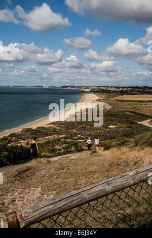 Blick vom Hengistbury Kopf Stockfoto