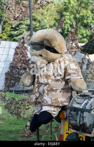 Maskottchen für Scotty es Little Soldiers widmet sich der Unterstützung der Kinder von Männern und Frauen getötet, während in der Armee dienen Stockfoto