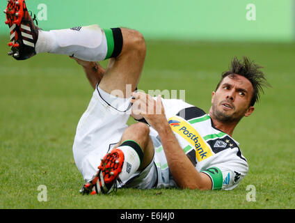 Mönchengladbach, Deutschland. 24. August 2014. Borussia-Park Stadion 24.08.2014 Fußball, DFL, DFB, Saison 2014 / 2015, Spieltag 1 Borussia Mönchengladbach vs. VFB Stuttgart 1: 1 am 24. 08. 2014 im Borussia - Park Stadion in Mönchengladbach Martin STRANZL (MG) Foto: Norbert Schmidt/Alamy Live-Nachrichten Stockfoto