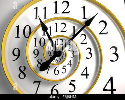 unendlich Zeit Uhr Stockfoto
