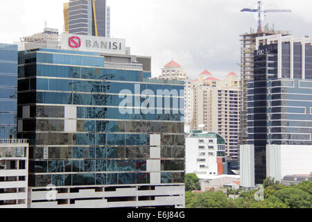 Panama City Finanzdistrikt Gebäude. Bank und Business Büros mit moderner Architektur. Stockfoto