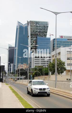 Panama City Finanzdistrikt Gebäude. Bank und Business Büros mit moderner Architektur. Stockfoto