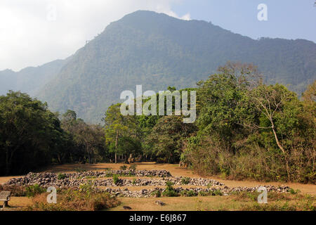 Berge im Valle de Anton, Provinz Cocle, Panama, von El Nispero gesehen. Stockfoto