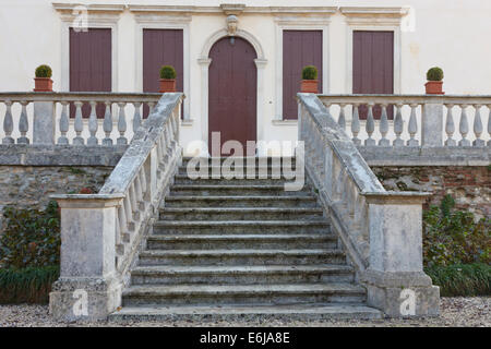 Die Villa wurde im Jahre 1669 im Namen der Rechtsanwalt Giovanni Maria Bertolo, gebaut, die es seiner Tochter Giulia, Nonne an der Padua verlassen Stockfoto