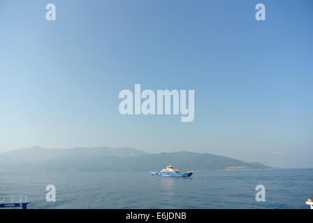 Fähre nach Thassos, Griechenland Stockfoto