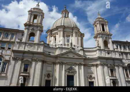 Kirche von Sant'Agnese in Agone Piazza Navona-Rom Italien Stockfoto