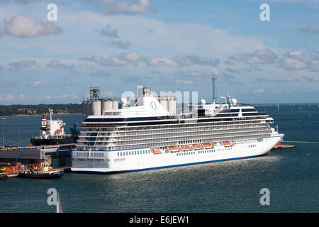 Southampton Docks MS Marina Oceania Cruises Stockfoto