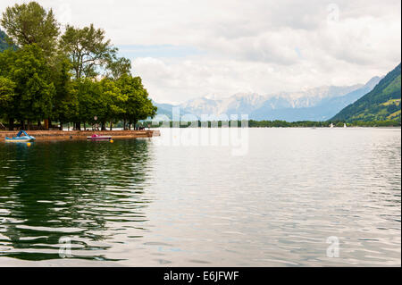 Am See in Zell am See in Österreich Stockfoto