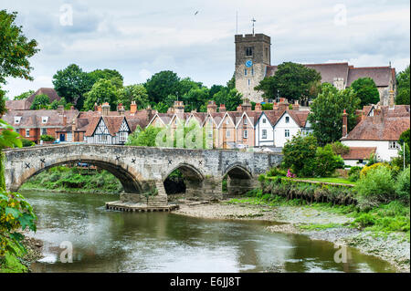 Aylesford, Maidstone, Kent und den Fluss Medway Stockfoto