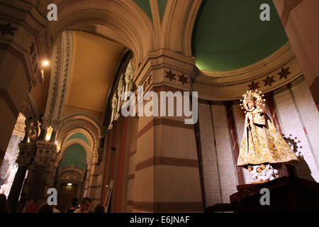 Katze Basilique Notre-Dame de Fourvière in Lyon, Frankreich. Stockfoto
