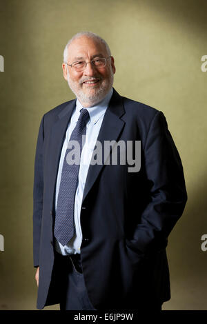 Stiglitz, Verfasser und Empfänger von der 2001 Nobel Erinnerungspreis in Wirtschaftswissenschaften an der Edinburgh International Book Festival 2014. Edinburgh, Schottland. Kredit-25. August 2014: GARY DOAK/Alamy Live-Nachrichten Stockfoto