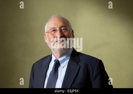 Stiglitz, Verfasser und Empfänger von der 2001 Nobel Erinnerungspreis in Wirtschaftswissenschaften an der Edinburgh International Book Festival 2014. Edinburgh, Schottland. Kredit-25. August 2014: GARY DOAK/Alamy Live-Nachrichten Stockfoto