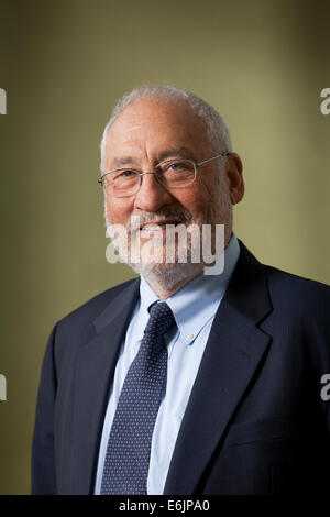 Stiglitz, Verfasser und Empfänger von der 2001 Nobel Erinnerungspreis in Wirtschaftswissenschaften an der Edinburgh International Book Festival 2014. Edinburgh, Schottland. Kredit-25. August 2014: GARY DOAK/Alamy Live-Nachrichten Stockfoto