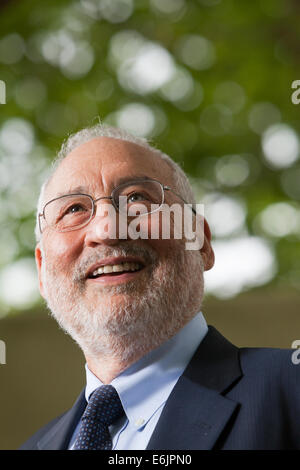 Stiglitz, Verfasser und Empfänger von der 2001 Nobel Erinnerungspreis in Wirtschaftswissenschaften an der Edinburgh International Book Festival 2014. Edinburgh, Schottland. Kredit-25. August 2014: GARY DOAK/Alamy Live-Nachrichten Stockfoto