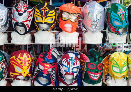 Mexikanische Wrestling Masken Stockfoto