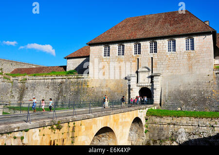 Besançon-Zitadelle, eines der von Vauban, UNESCO-Weltkulturerbe, Besançon, Département Doubs Franche-Comté Stockfoto