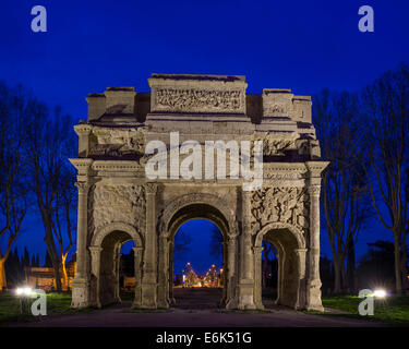 Triumphbogen von Orange, Orange, Vaucluse, Provence-Alpes-Côte d'Azur, Frankreich Stockfoto