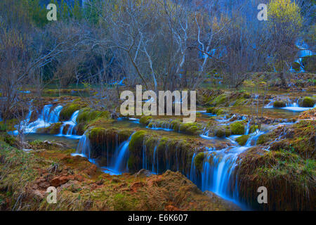 Cuervo River, Vega del Cororno, Serrania de Cuenca Natural Park, Provinz Cuenca, Castilla-La Mancha, Spanien Stockfoto