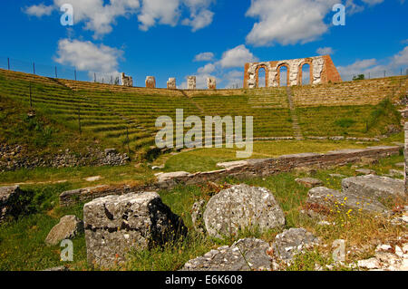 Römisches Theater, Gubbio, Umbrien, Italien Stockfoto