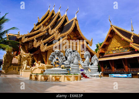 Tempel Sanpiyanglong in Lamphun Thailand Stockfoto