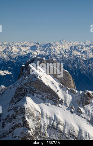 Mt Altmann, 2436 m, Appenzeller Alpen, Kanton Appenzell Ausserrhoden, Schweiz Stockfoto