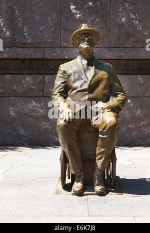 Franklin Statue, Franklin Delano Roosevelt Memorial, Washington, DC, Vereinigte Staaten Stockfoto