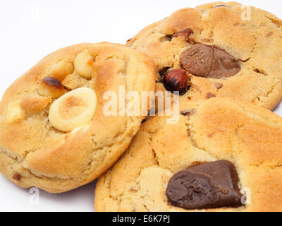 Cookie isoliert auf weißem Hintergrund ausschneiden Stockfoto