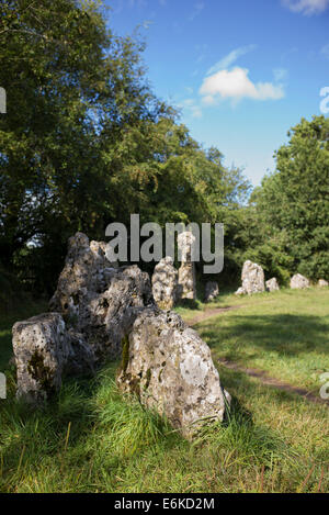 Die Rollright Stones. Oxfordshire, England Stockfoto