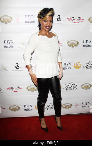 Los Angeles Premiere von 'Basketball Wives LA' - Ankünfte mit: Ariane Davis wo: Los Angeles, California, Vereinigte Staaten von Amerika bei: 18. Februar 2014 Stockfoto