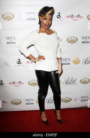 Los Angeles Premiere von 'Basketball Wives LA' - Ankünfte mit: Ariane Davis wo: Los Angeles, California, Vereinigte Staaten von Amerika bei: 18. Februar 2014 Stockfoto