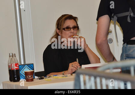 Viele der Star Wars Schauspieler kam nach Essen im Juli 2013 Featuring: Carrie Fisher wo: Essen, Deutschland bei: 26. Juli 2013 Stockfoto