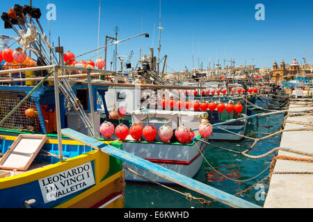 Marsaxlook, Malta, unserer lieben Frau von Pompei Kirche, Stockfoto