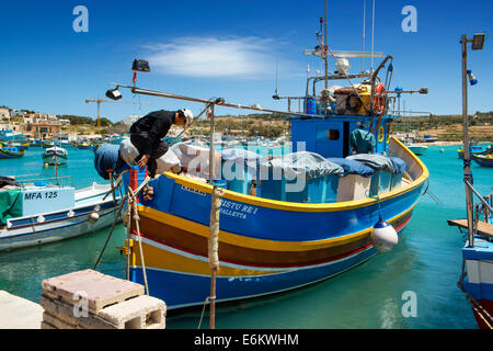 Marsaxlook, Malta, unserer lieben Frau von Pompei Kirche, Stockfoto