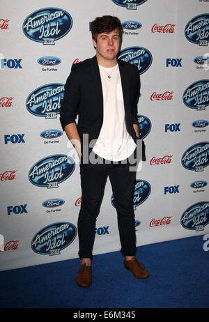 FOX "American Idol XIII" Finalisten Party in Abb. & Olive Melrose Place mit: Alex Preston wo: Los Angeles, California, Vereinigte Staaten von Amerika bei: 21. Februar 2014 Stockfoto