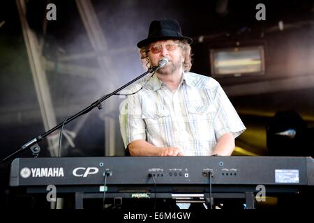 Chas Hodges von Chas n Dave beim Camp Bestival 2014 bei Lulworth Castle Stockfoto