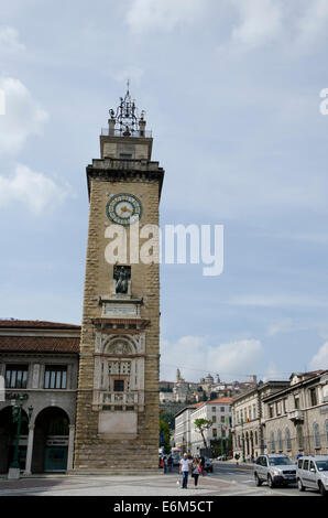 Bergamo Italien, Città bassa, Unterstadt an der Porta Nuova. Lombardei Region, Italien. Stockfoto