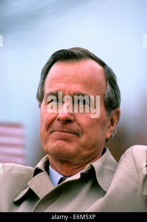 George H.W. Bush im November 1988 Stockfoto