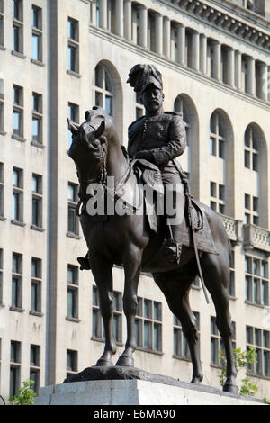 Statue von König Edward VII Pier Head Liverpool Stockfoto