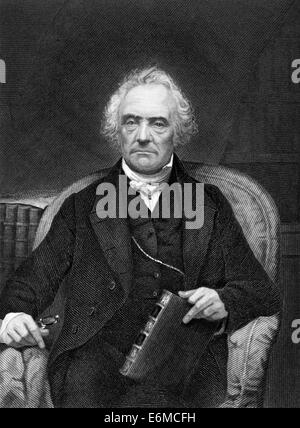 Thomas Chalmers (1780-1847) auf Kupferstich aus dem Jahr 1873. Schottische Minister, Professor der Theologie und politischer Ökonom Stockfoto