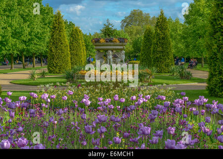 Regents Park ist eines der Wahrzeichen von London und einer der königlichen Parks. Es liegt im Nordwesten von London und Gastgeber der Londoner Zoo Stockfoto