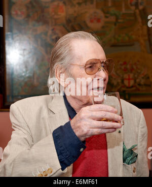 Peter O'Toole an Richard Ingrams 70. Geburtstag party Oldie literarisches Mittagessen 21.08.2012 Stockfoto