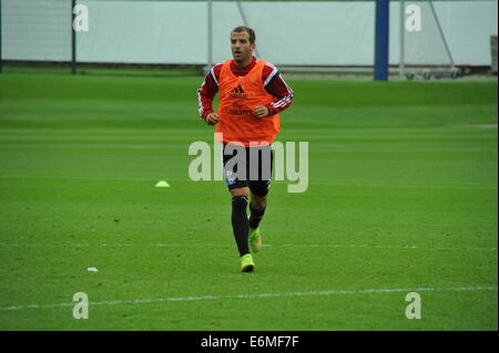 Rafael van der Vaart Im HSV-Training, Hamburg, Deutschland. Nur zur redaktionellen Verwendung. Stockfoto