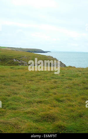 Küste von Anglesey, in der Nähe von Cable Bay, North Wales Stockfoto