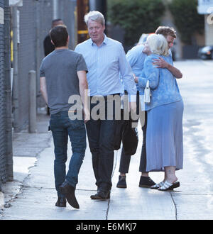 Hollywood, Kalifornien, USA. 26. August 2014. CHARLES EDMUND SPENCER, 9. Earl Spencer und der Bruder von Prinzessin Diana, erschien bei Jimmy Kimmel Live im El Capitan Theatre auf Dienstag, 26. August 2014. Spencer wurde von Kimmel Live begrüßt! Sicherheit und Personal wie kam er mit mehreren Begleitern. Bildnachweis: David Bro/ZUMA Draht/Alamy Live-Nachrichten Stockfoto