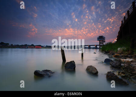 "Moon River" Ubonratchatani Provinz Thailand. Stockfoto