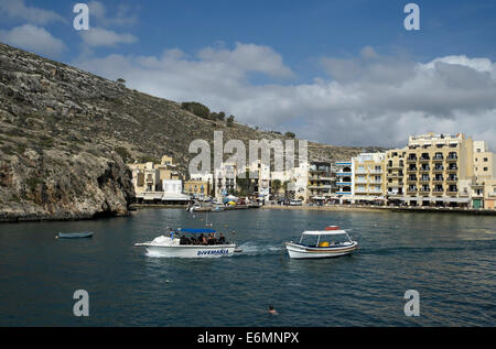 Xlendi Bay, Gozo, Malta Stockfoto