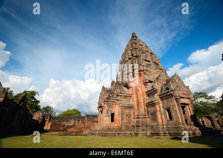 Prasat Phanom Rung Burg Felsen im Nordosten von Thailand. Stockfoto