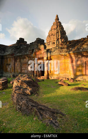 Prasat Phanom Rung Burg Felsen im Nordosten von Thailand. Stockfoto