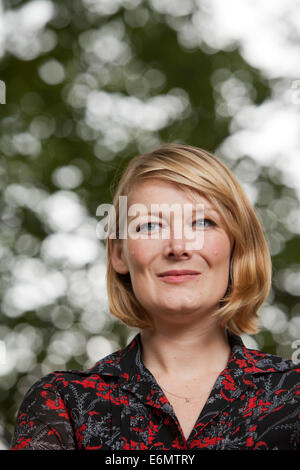 Edinburgh, Schottland. 25. August 2014. Kerry Hudson, Autor, auf dem Edinburgh International Book Festival 2014. Edinburgh, Schottland. Kredit-25. August 2014: GARY DOAK/Alamy Live-Nachrichten Stockfoto